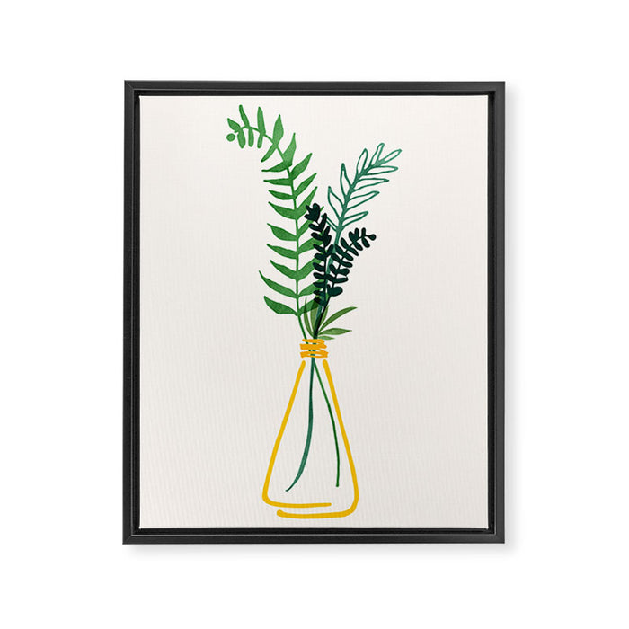 Spring Bouquet Watercolor Botanical Framed Canvas Print Gallery Image 1
