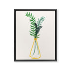 Spring Bouquet Watercolor Botanical Framed Canvas Print Gallery Image 6