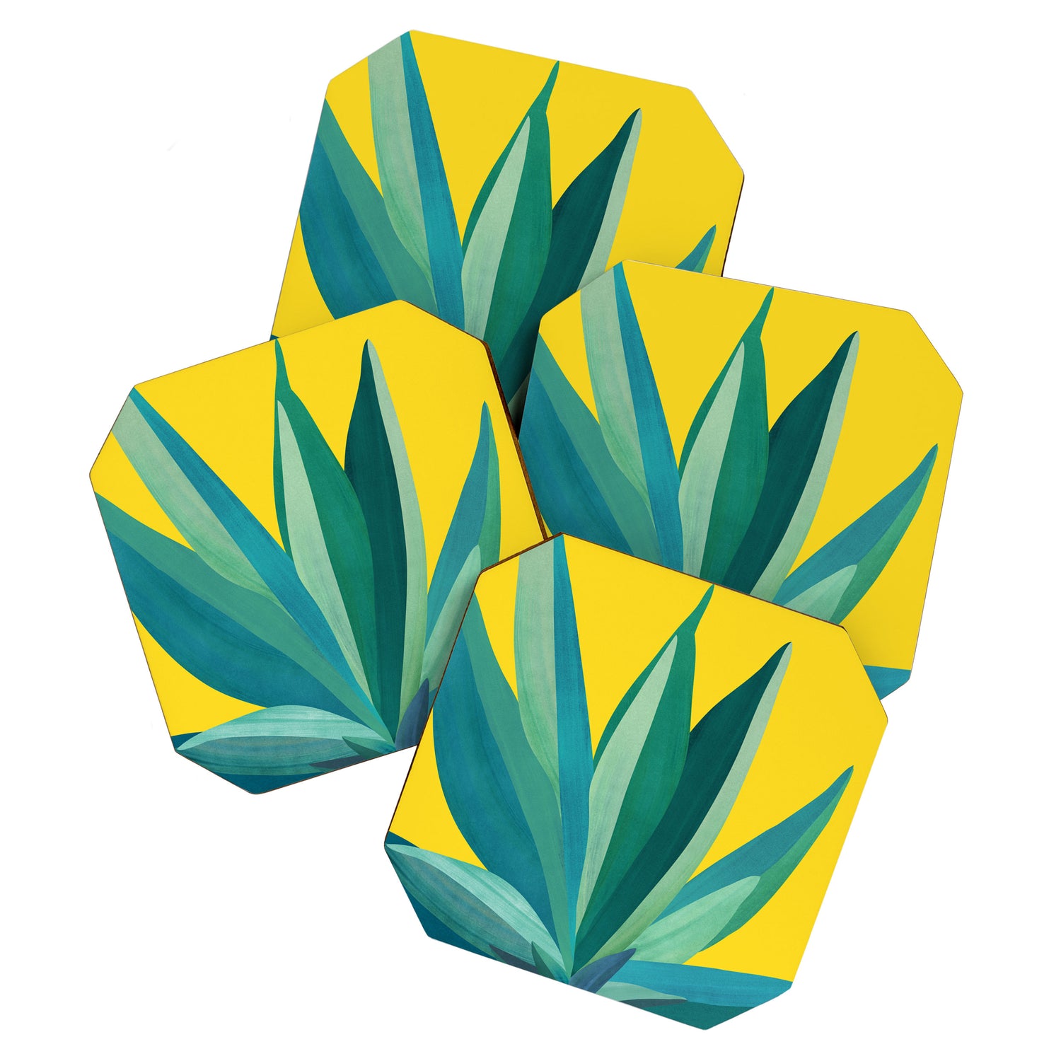 Spring Cactus Pop Botanical Coaster Gallery Image 1