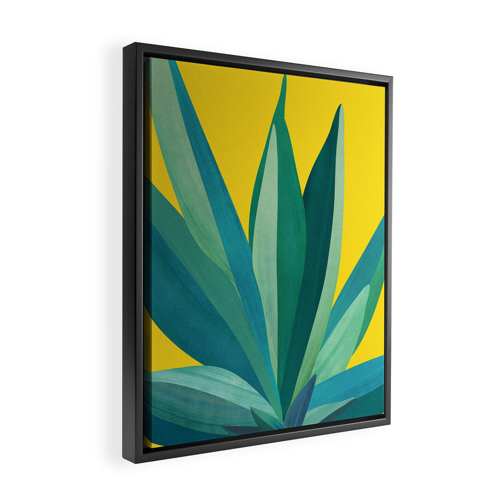 Spring Cactus Pop Botanical Framed Canvas Print Gallery Image 2