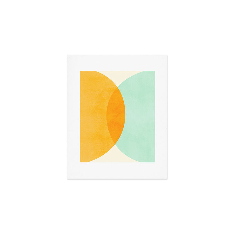 Spring Eclipse Abstract Shapes Series Art Print Gallery Image 1
