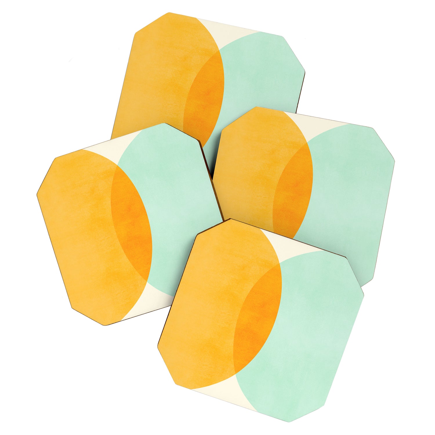 Spring Eclipse Abstract Shapes Series Coaster Gallery Image 1