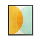 Spring Eclipse Abstract Shapes Series Framed Canvas Print Gallery Image 8