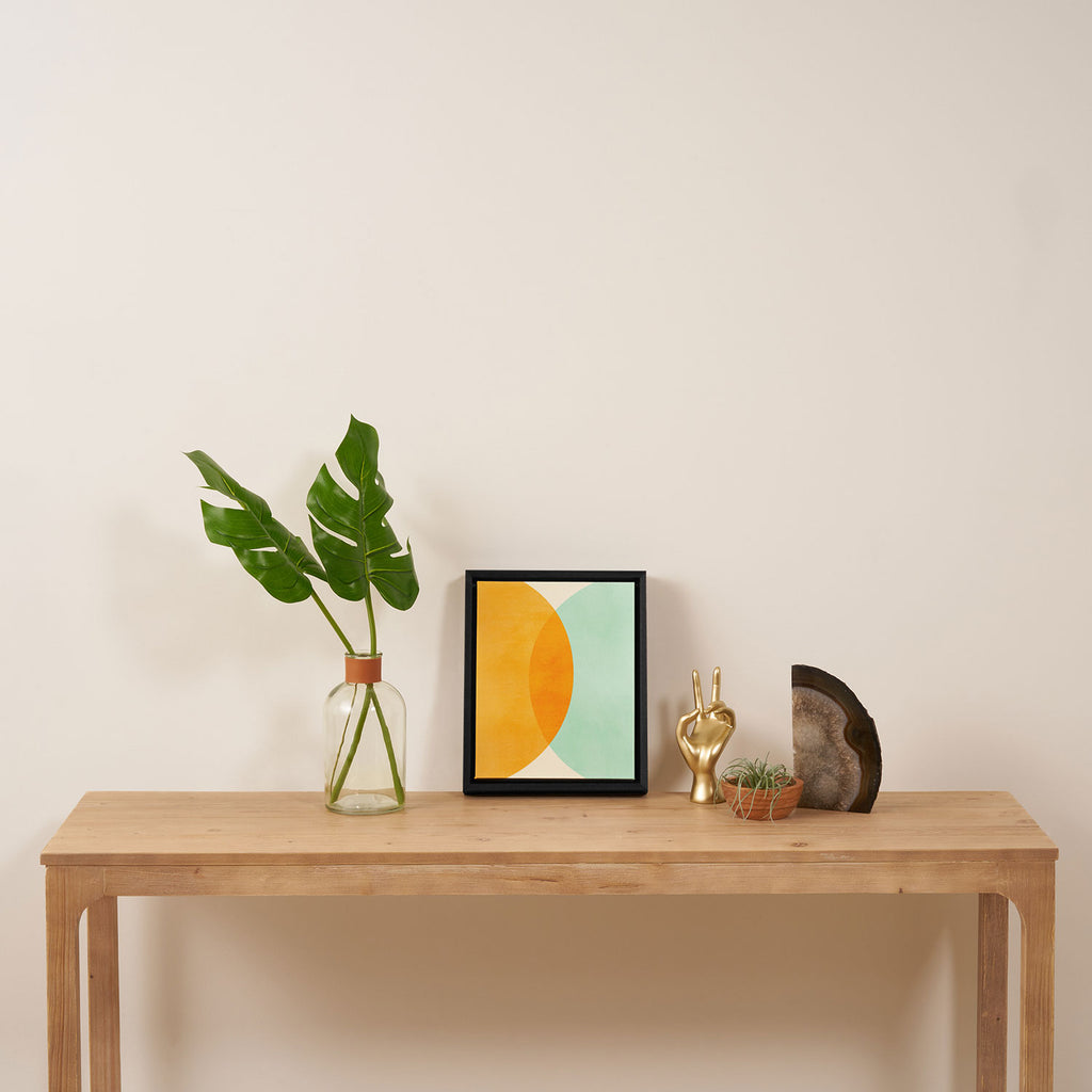 Spring Eclipse Abstract Shapes Series Framed Canvas Print Gallery Image 4
