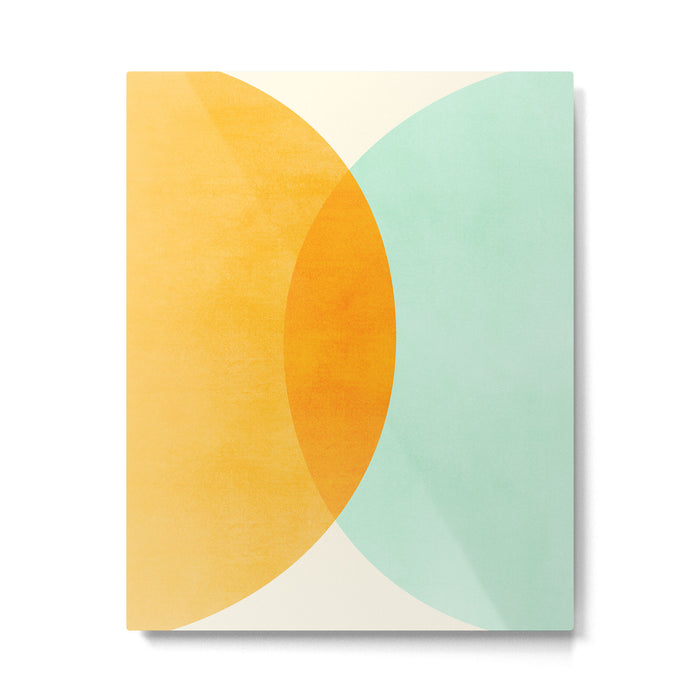 Spring Eclipse Abstract Shapes Series Metal Print Gallery Image 1
