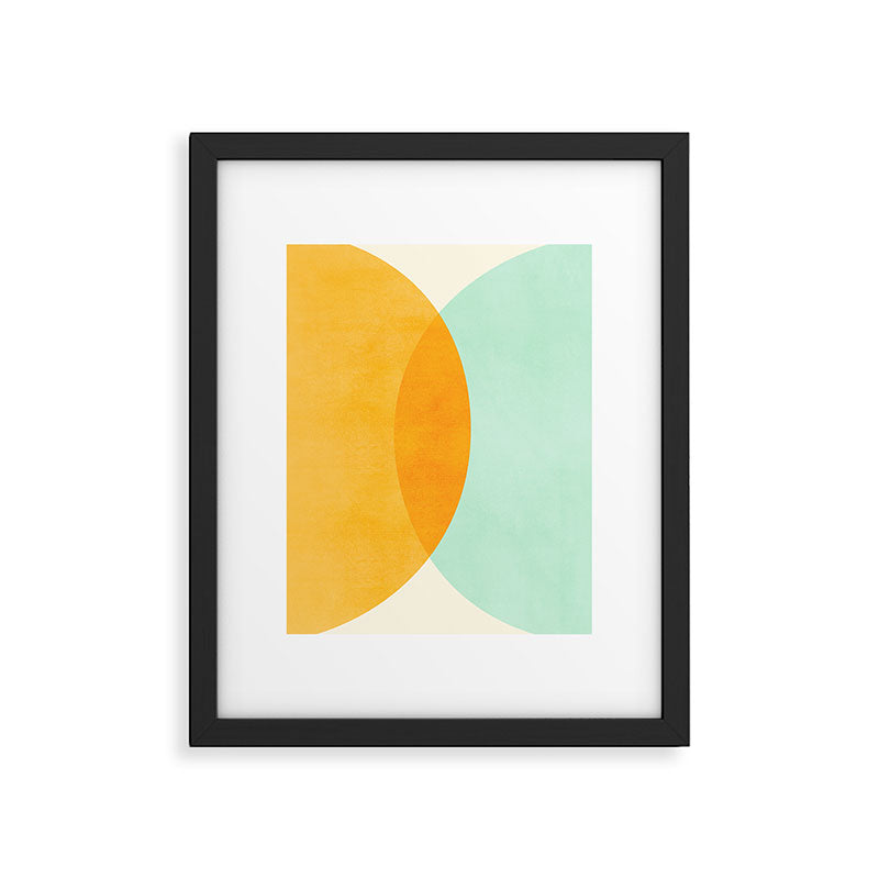 Spring Eclipse Abstract Shapes Series Framed Art Print Gallery Image 6
