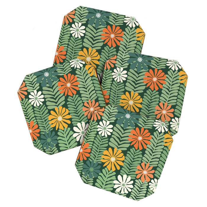 Spring Equinox Floral Pattern  Coaster Gallery Image 1