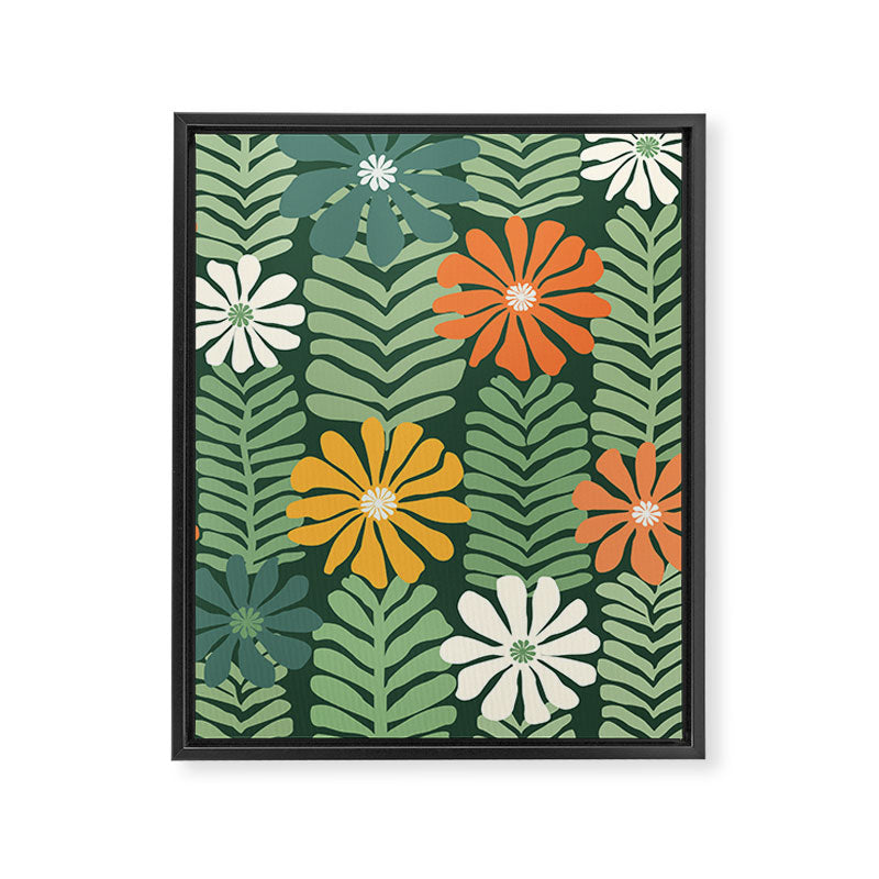 Spring Equinox Floral Pattern  Framed Canvas Print Gallery Image 8
