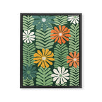Spring Equinox Floral Pattern  Framed Canvas Print Gallery Image 8
