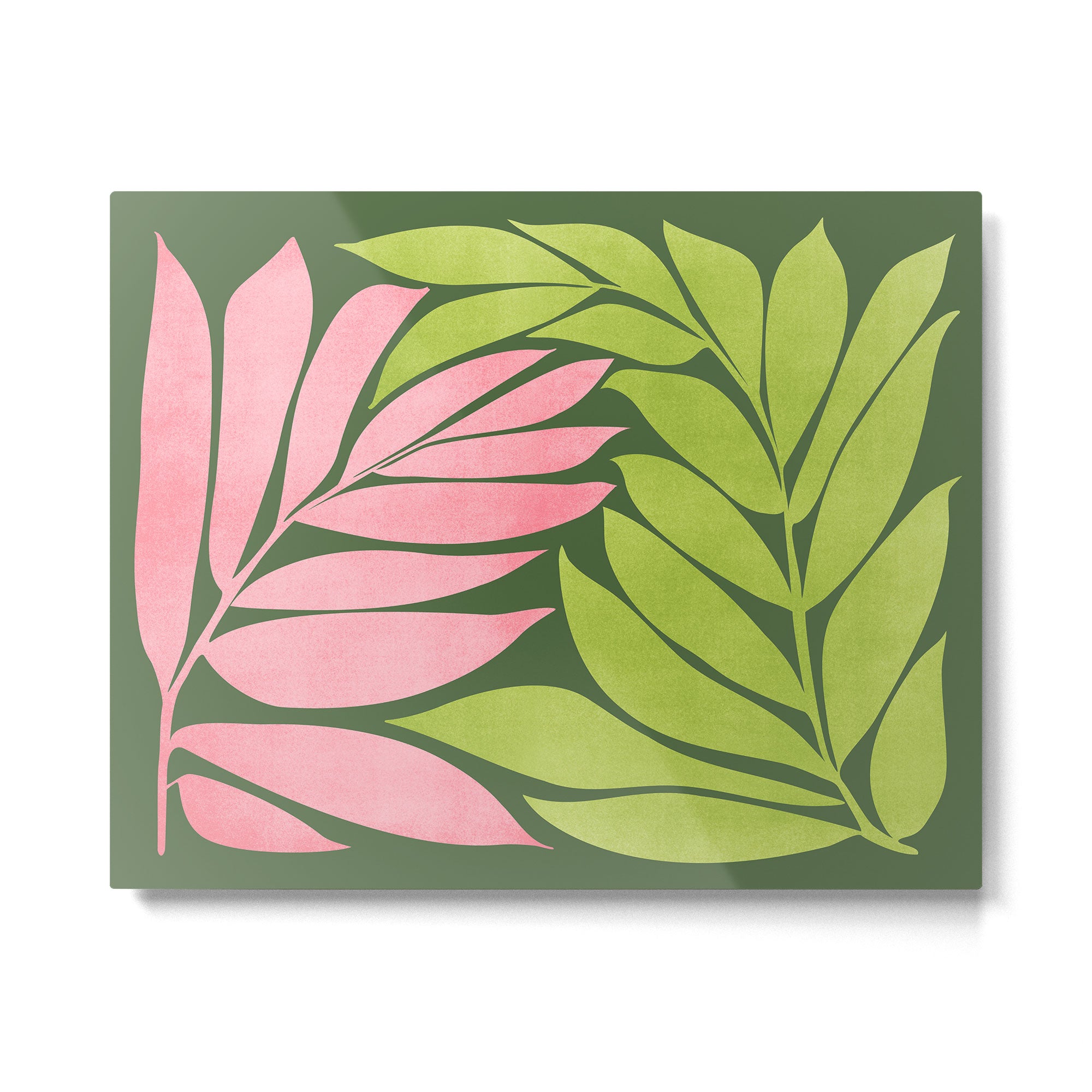 Spring Flora / Pink and Green Palette Metal Print Gallery Image 6
