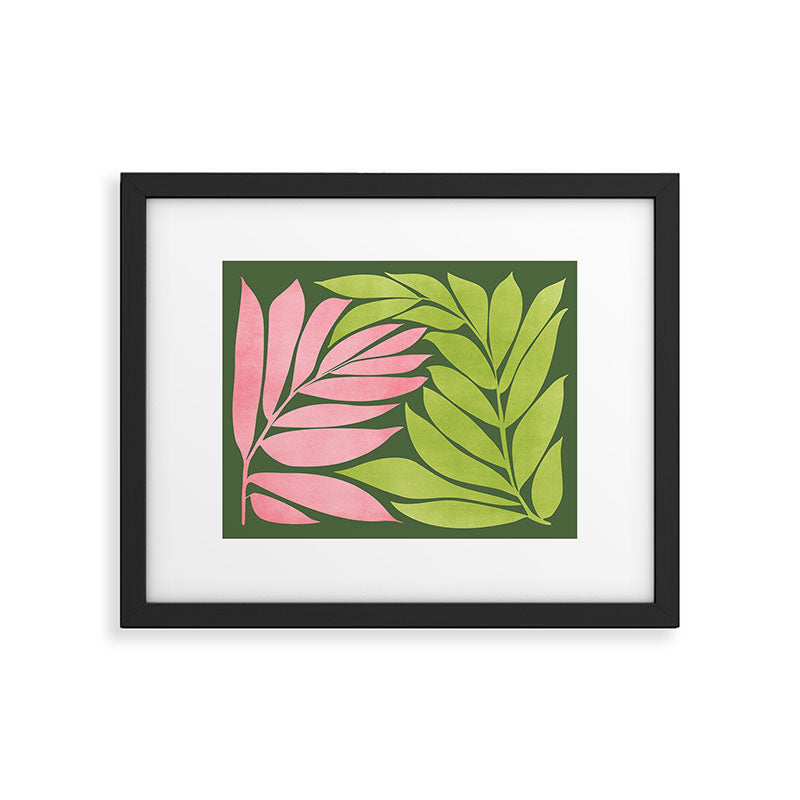 Spring Flora / Pink and Green Palette Framed Art Print Gallery Image 6