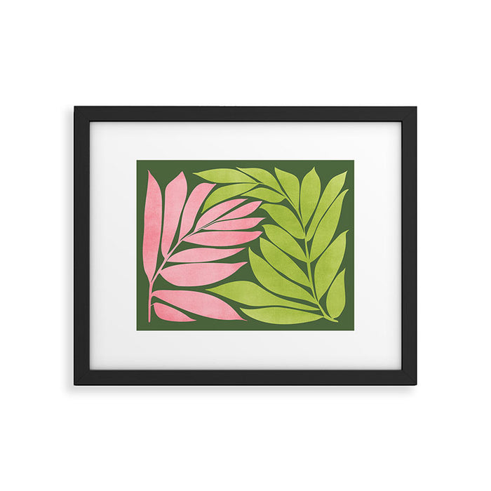 Spring Flora / Pink and Green Palette Framed Art Print Gallery Image 1
