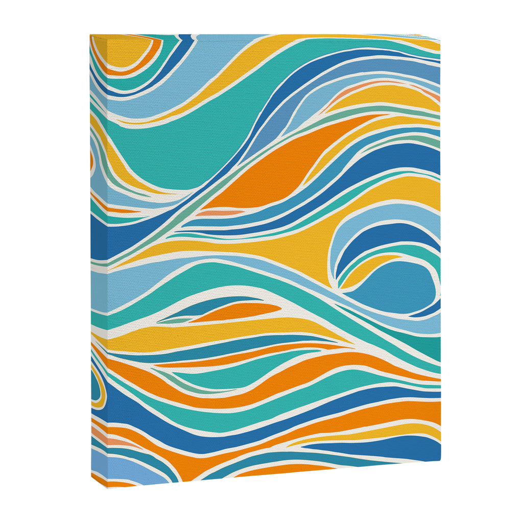 Summer Beach Abstract Canvas Print Gallery Image 6