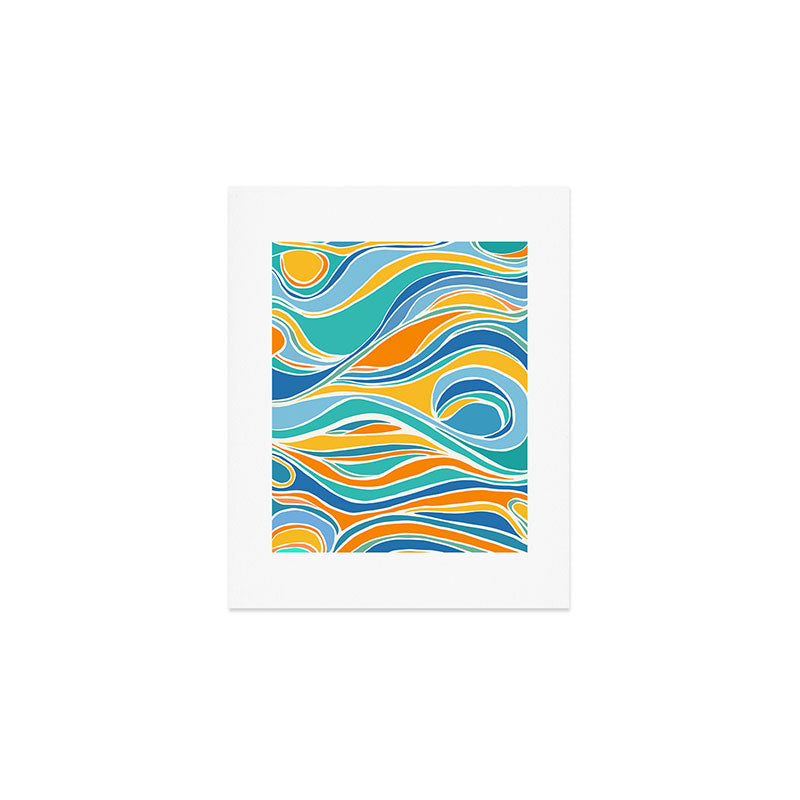 Summer Beach Abstract Art Print Gallery Image 1