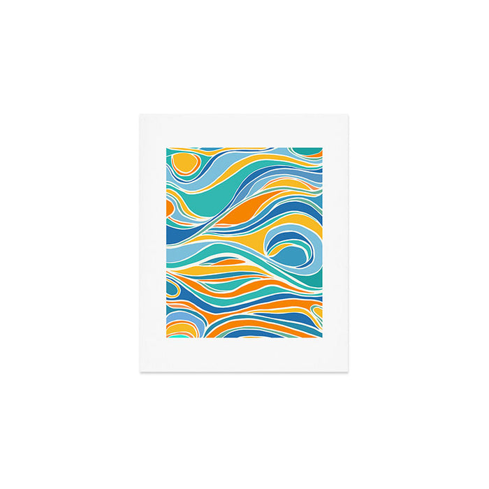 Summer Beach Abstract Art Print Gallery Image 1