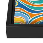 Summer Beach Abstract Framed Canvas Print Gallery Image 3