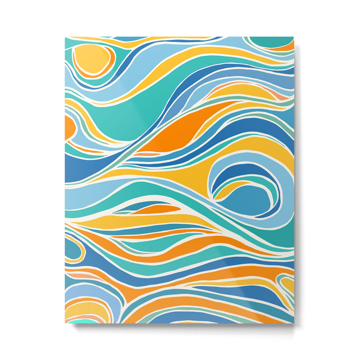Summer Beach Abstract Metal Print Gallery Image 1