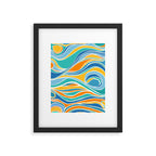 Summer Beach Abstract Framed Art Print Gallery Image 5
