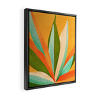 Summer Cactus Botanical Painting Framed Canvas Print Gallery Image 2