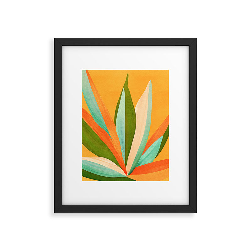 Summer Cactus Botanical Painting Framed Art Print Gallery Image 6