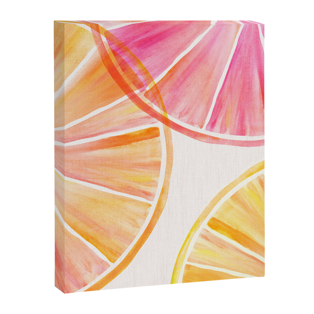 Summer Citrus Party Watercolor Canvas Print Gallery Image 8
