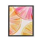 Summer Citrus Party Watercolor Framed Canvas Print Gallery Image 8