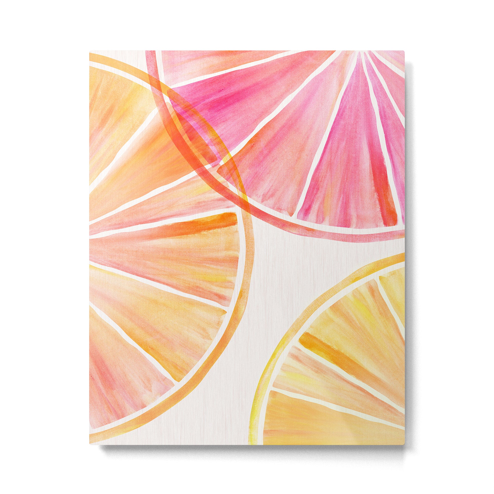 Summer Citrus Party Watercolor Metal Print Gallery Image 6
