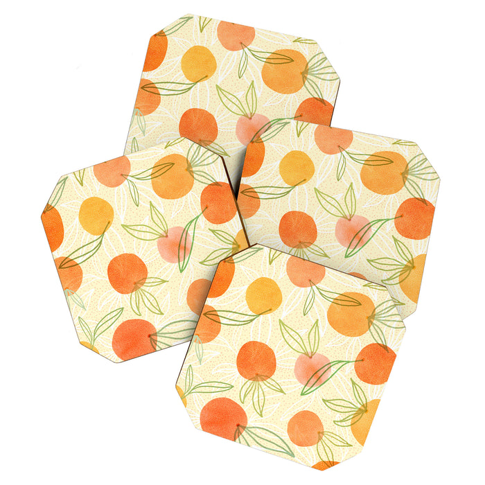 Summer Citrus Tropical Fruit Series Coaster Gallery Image 1