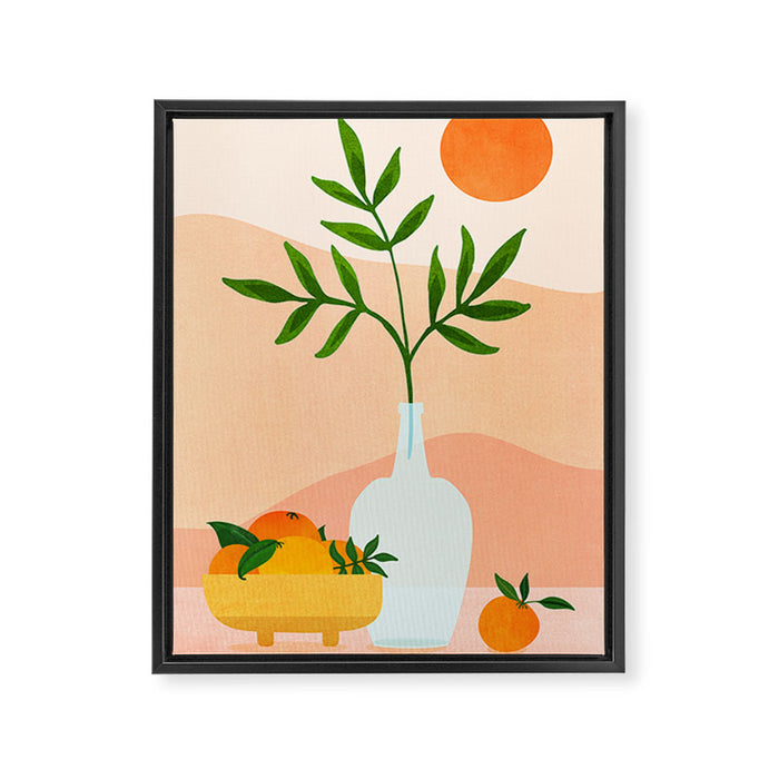 Summer Daze Botanical Still Life Framed Canvas Print Gallery Image 1