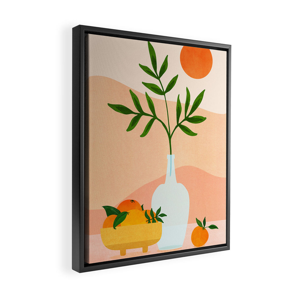 Summer Daze Botanical Still Life Framed Canvas Print Gallery Image 2