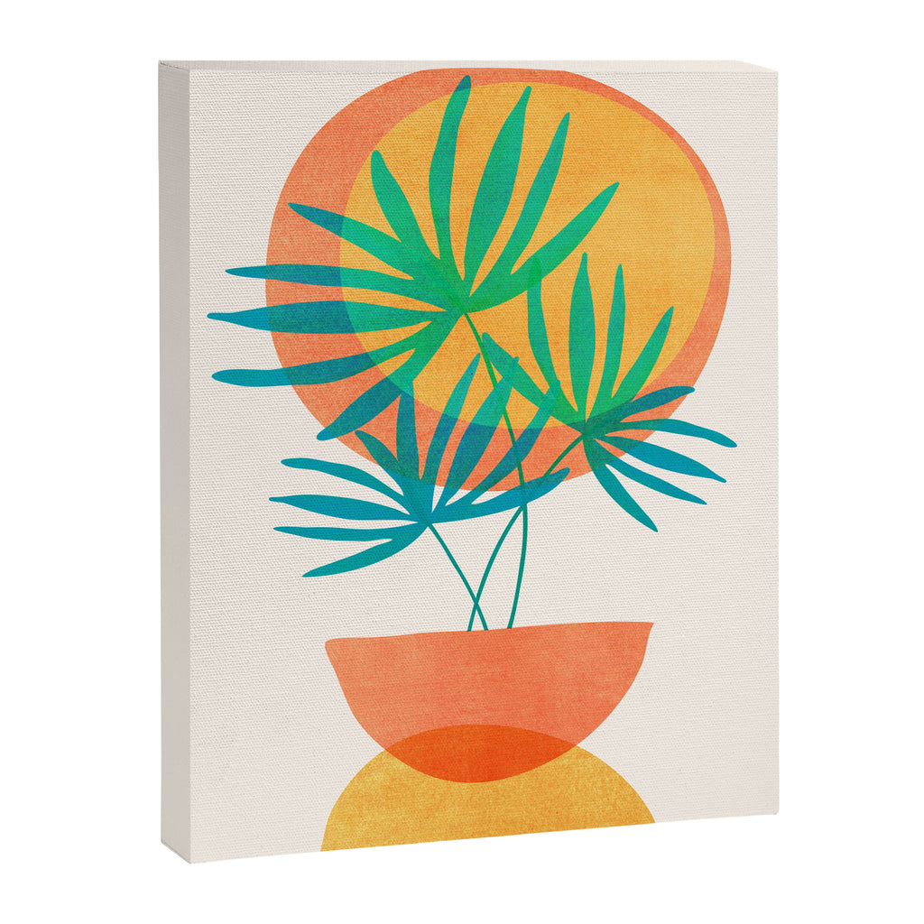 Summer Eclipse Mid Century Abstract Shapes Canvas Print Gallery Image 8