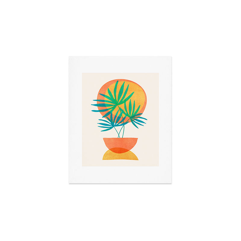 Summer Eclipse Mid Century Abstract Shapes Art Print Gallery Image 1