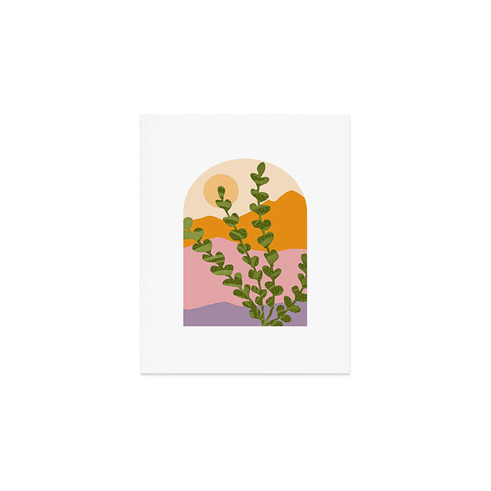 Summer Evening Mountains Art Print Gallery Image 1