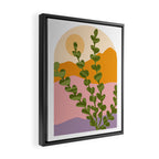 Summer Evening Mountains Framed Canvas Print Gallery Image 2