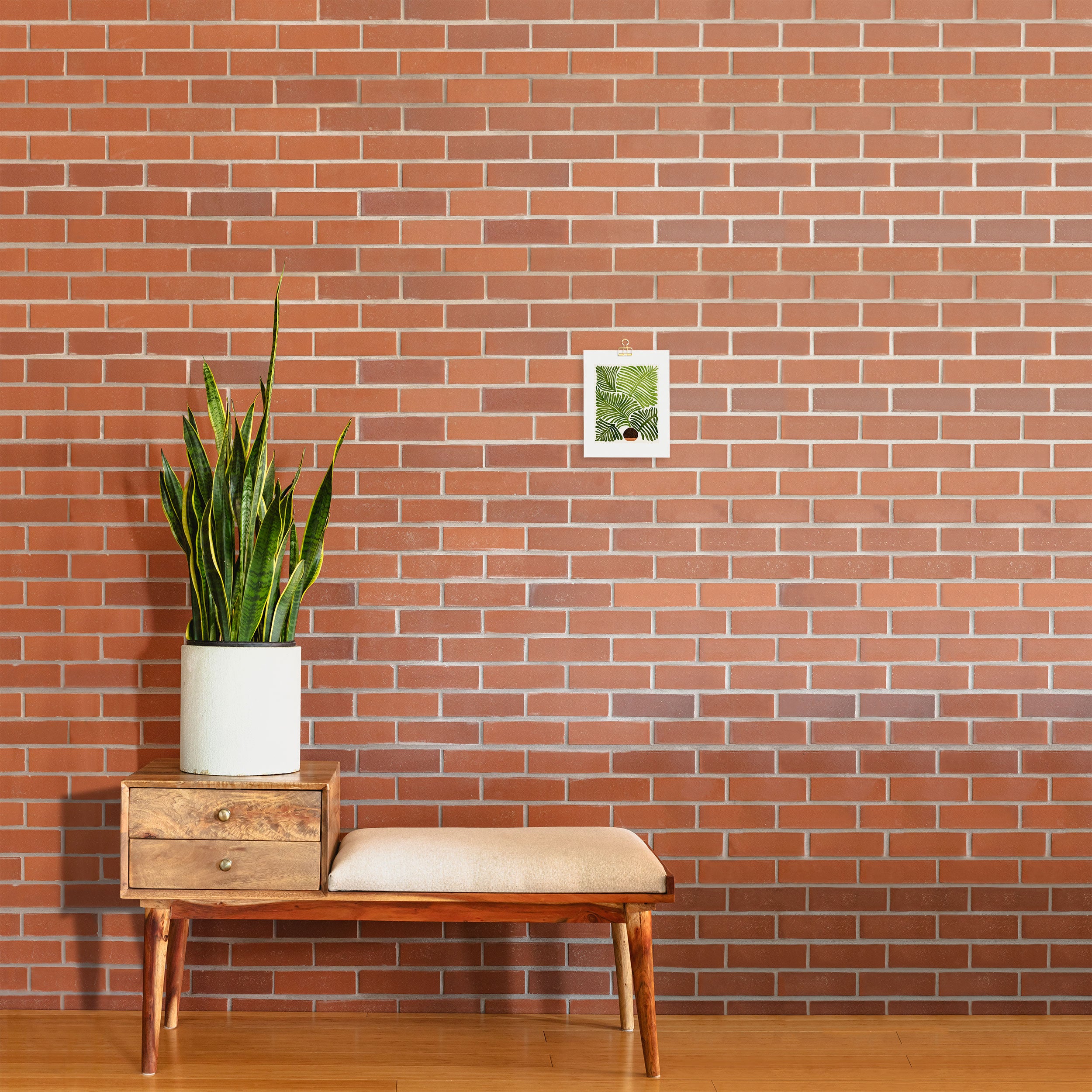 Summer Fern Simple Modern Watercolor Art Print Gallery Image 2