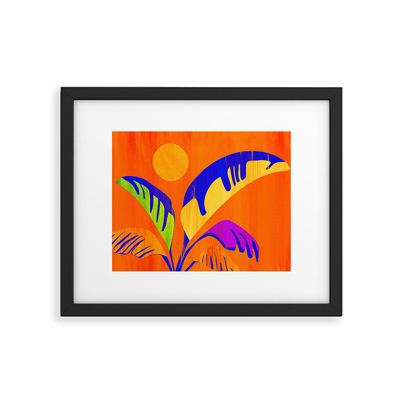 Summer Heat Abstract Botanical Series Framed Art Print Gallery Image 5
