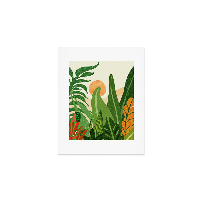 Summer In the Tropics Sunset Scene Art Print Gallery Image 1