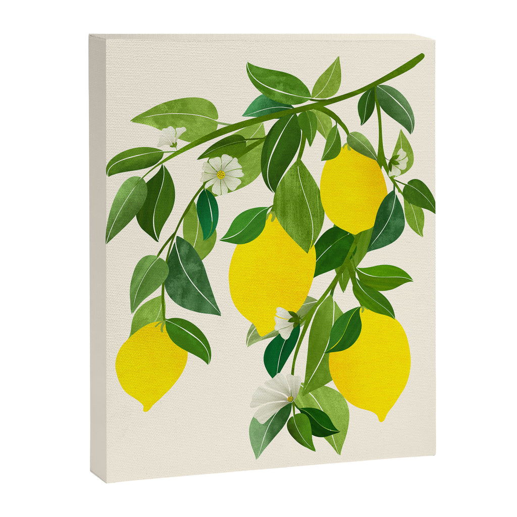 Summer Lemons / Tropical Fruit Series Canvas Print Gallery Image 8