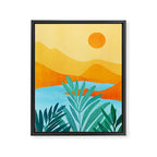 Summer Mountains Landscape Series Framed Canvas Print Gallery Image 6