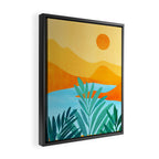 Summer Mountains Landscape Series Framed Canvas Print Gallery Image 2