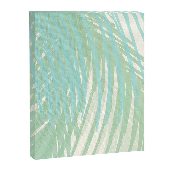 Summer Palms at the Seashore Abstract Tropical Canvas Print Gallery Image 1