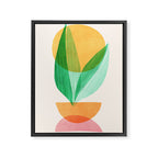 Summer Stack Abstract Plant Illustration Framed Canvas Print Gallery Image 6