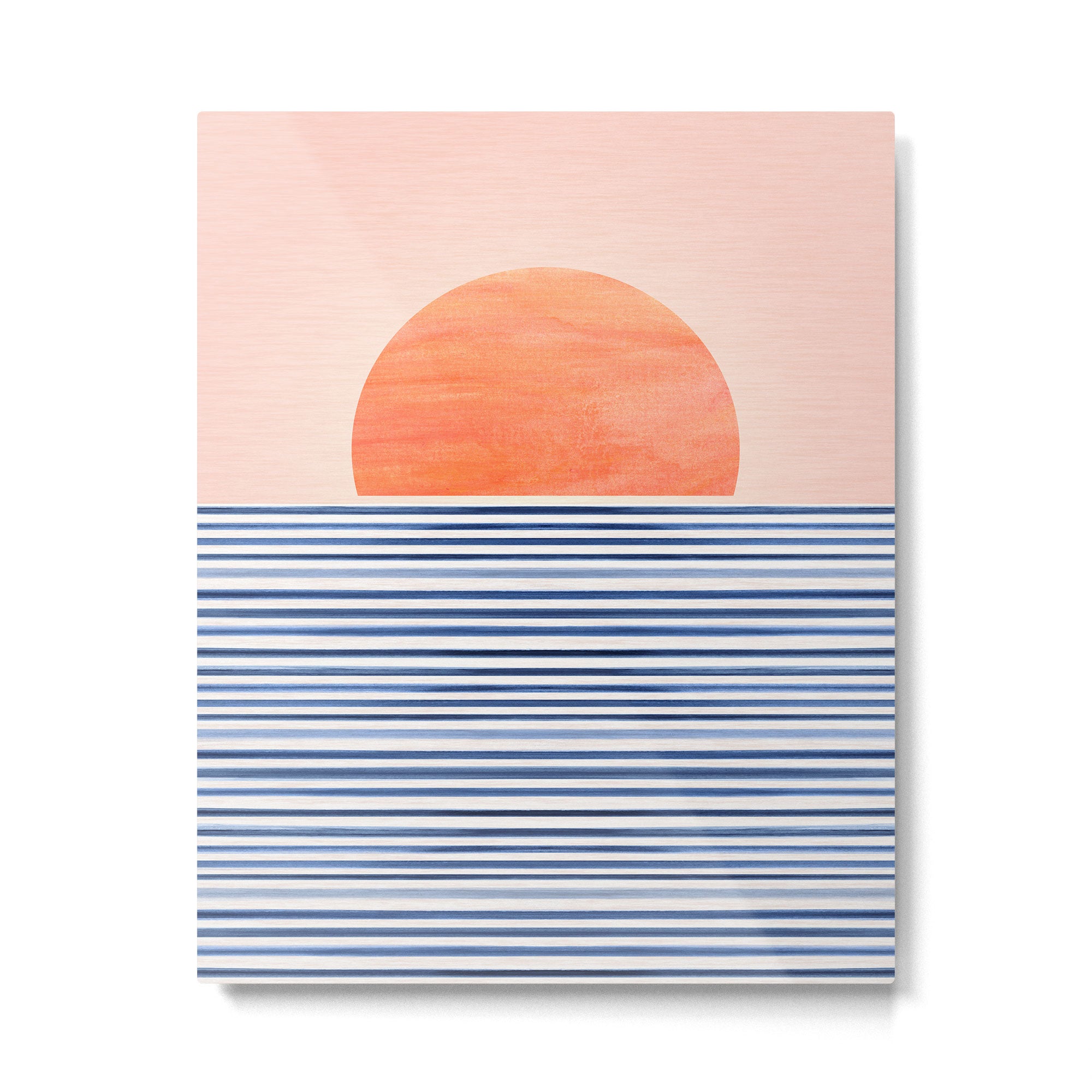 Summer Sunrise Minimal Abstract Landscape Metal Print Gallery Image 6