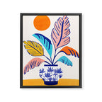 Summer Tropical Plant Still Life Framed Canvas Print Gallery Image 6