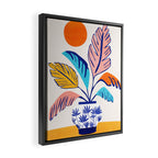 Summer Tropical Plant Still Life Framed Canvas Print Gallery Image 2