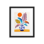 Summer Tropical Plant Still Life Framed Art Print Gallery Image 5