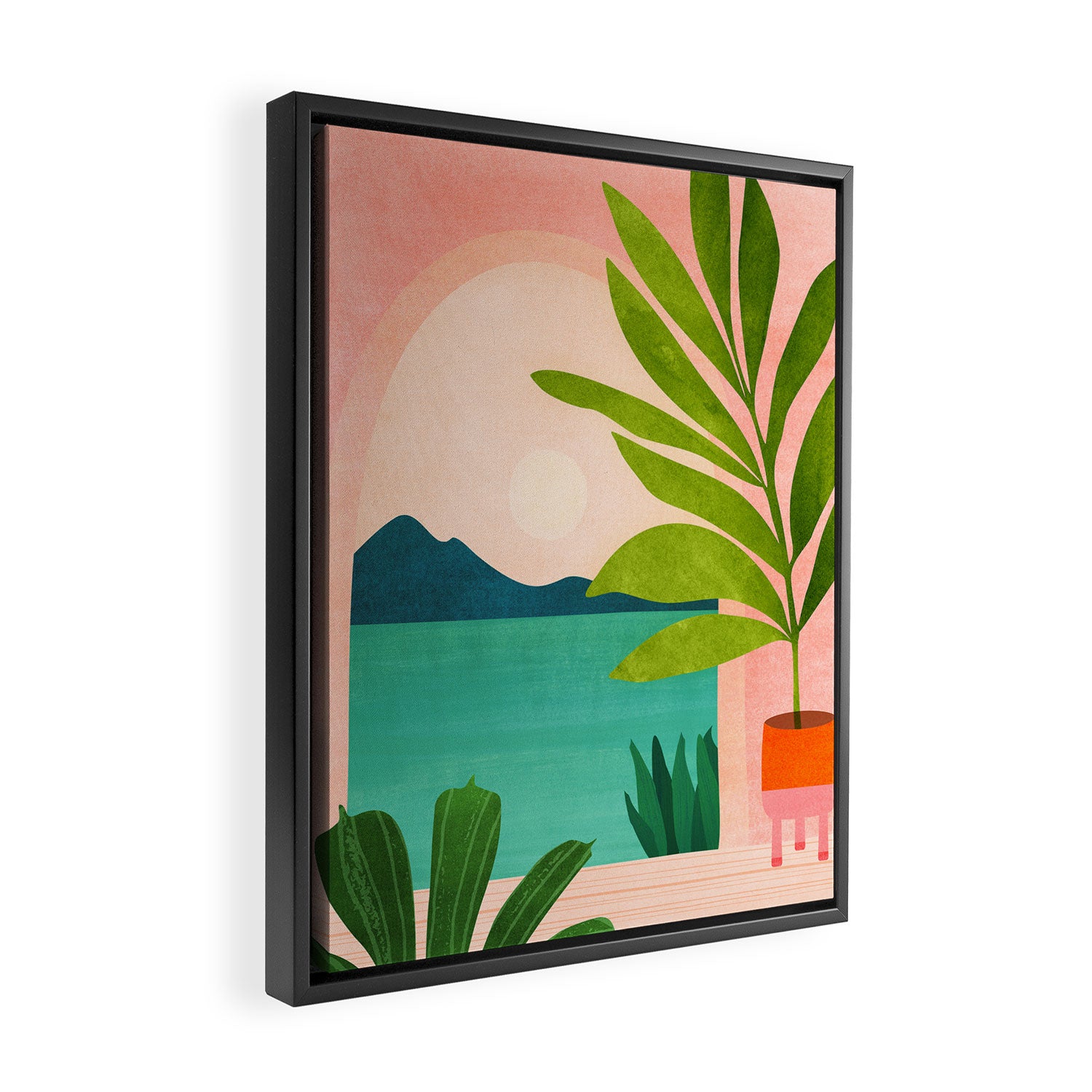 Summer Vacation Framed Canvas Print Gallery Image 2