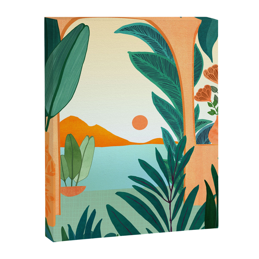 Summer Villa Landscape  Canvas Print Gallery Image 6