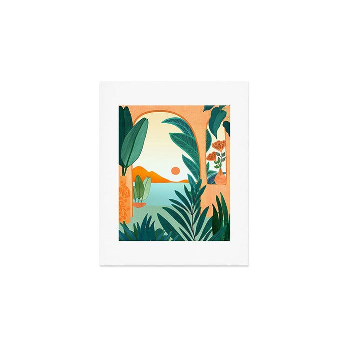 Summer Villa Landscape  Art Print Gallery Image 1