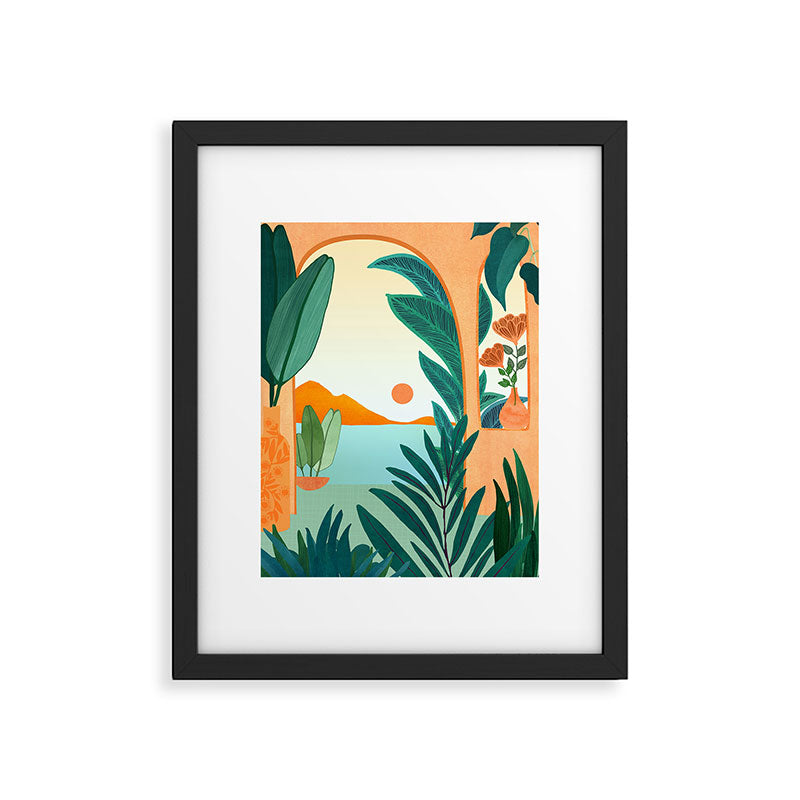 Summer Villa Landscape  Framed Art Print Gallery Image 5